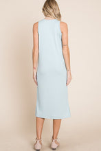 将图片加载到图库查看器,Ribbed Knit Sleeveless Midi Dress For Women – Simple, Casual, Elegant, Versatile and Chic Midi Dress with Ribbed Texture for Every Occasion