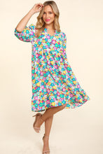 将图片加载到图库查看器,Bubble Sleeve Floral Ruffled Summer Dress For Women – Charming Floral Dress, Feminine Floral Dress, Trendy Bubble Sleeve Dress, Whimsical Ruffled Dress, Elegant Garden Party Dress, Romantic Floral Dress, Chic Bubble Sleeve Dress