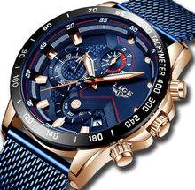 Load image into Gallery viewer, Men's Sports Waterproof Watch With Stainless Steel Bracelet Unique Design Perfect Gift For Your Man