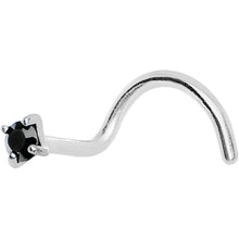 Load image into Gallery viewer, Jet Black Cubic Zirconia Nose Screw