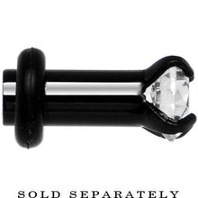 将图片加载到图库查看器,8G Black Clear Cubic Zirconia Plug