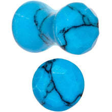 将图片加载到图库查看器,4G Turquoise Natural Stone Saddle Plug Set