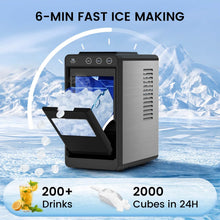 Load image into Gallery viewer, Portable Countertop Ice Maker β 8 Cubes/6 Min, Self-Cleaning