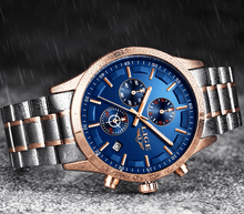 Load image into Gallery viewer, Men's Waterproof Watch With Chronometers And Date Display Unique Design Perfect Gift