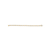 Load image into Gallery viewer, 10K White Gold 1.00 Cttw Diamond Floral Cluster and X-Link 7.25" Bracelet (I-J Color, I1-I2 Clarity)