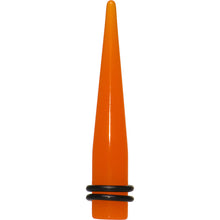 Load image into Gallery viewer, 00G Acrylic Orange Taper