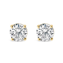Load image into Gallery viewer, 14K White Gold 2.00 Cttw Lab Grown Round Brilliant-Cut Diamond Classic 4-Prong Stud Earrings with Screw Backs (F-G color, VVS2-VS1 Clarity)