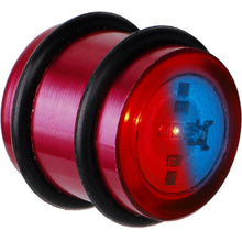 Load image into Gallery viewer, 16mm Red Anodized Titanium Blinking Plug