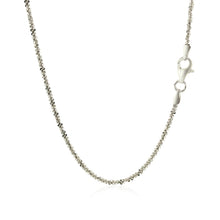 Load image into Gallery viewer, Rhodium Plated 1.7mm Sterling Silver Sparkle Style Chain