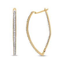 Load image into Gallery viewer, 10k Yellow Gold Round Cut Diamond Earrings (1 cttw, I-J Color, I2-I3 Clarity)