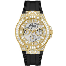 Load image into Gallery viewer, Guess Men's Black Gold Tone Multi-function