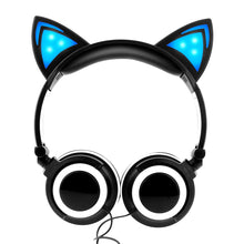 将图片加载到图库查看器,Luxury New Popular Esonstyle Kids Headphones Over Ear with LED Glowing Cat Ears,Safe Wired Kids Headsets 85dB Volume Limited, Food Grade Silicone, 3.5mm Aux Jack, Cat-Inspired Purple Headphones for Girls and Kids