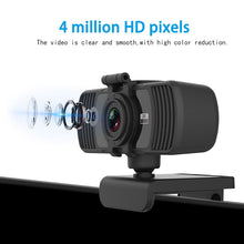 Load image into Gallery viewer, Webcam Real 1080P 200W Pixels Full Hd 110° Wide Angle Camera with Microphone Tripod for Video Widescreen Pro Streaming Webcam for Recording Calling Conferencing And Gaming