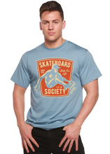 将图片加载到图库查看器,Skateboard Society Men's Bamboo Viscose/Organic Cotton Short Sleeve Graphic T-Shirt