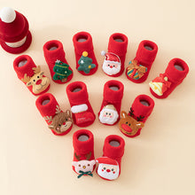 将图片加载到图库查看器,Baby Socks Christmas Newborn For Baby Boys/Girls Christmas Floor Socks Anti-Slip Baby Step Socks For Baby Kids