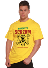将图片加载到图库查看器,Halloween Scream Men's Bamboo Viscose/Organic Cotton Short Sleeve Graphic T-Shirt