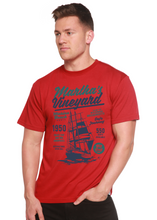 Load image into Gallery viewer, Martha's vineyard Men's Bamboo Viscose/Organic Cotton Short Sleeve Graphic T-Shirt