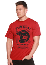 将图片加载到图库查看器,Motor Legend Helmet Men's Bamboo Viscose/Organic Cotton Short Sleeve Graphic T-Shirt