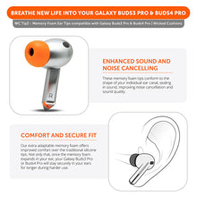 将图片加载到图库查看器,Galaxy Buds Pro 3 & 4 Memory Foam Ear Tips - WC TipZ Galaxy