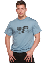 Load image into Gallery viewer, American Flag Men's Bamboo Short Sleeve Graphic T-Shirt