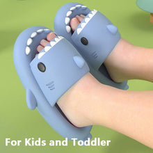 Load image into Gallery viewer, New Summer Slippers Lovely Shark Shape Slides Outdoor Women Shoes Kids Children Flip Flops Lightweight Open Toe Beach Pool Slides Sandals Shark Shower Slipper Toddler Non-Slip Summer Slippers Water Shoes
