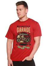 Load image into Gallery viewer, Motorcycle Garage Men's Bamboo Viscose/Organic Cotton Short Sleeve Graphic T-Shirt