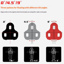 Load image into Gallery viewer, Road Pedal Cycling Shoes Cleats Self Locking Pedal Anti-Slip Cleat Compatible Look Road Bike Cycling Accessories Road Bike Cleats For Speed Cleats Indoor Outdoor Spin Cycling Pedals Cleat And Bicycle Clips Set