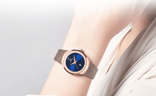 Load image into Gallery viewer, Women's Elegant Stainless Steel Watch With Braided Steel Bracelet Excellent Background Waterproof Wristwatch Unique Design Perfect Gift