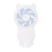 将图片加载到图库查看器,Handheld Pocket Mini Fan Portable With Bracket USB Mini Fan Portable Pocket Fan Cartoon Handheld Desktop Rechargeable Standing Fan Three Gear Wind Speed Regulation Battery Operated USB Small Fan with 3 Speeds for Home Office Car Outdoor Travel