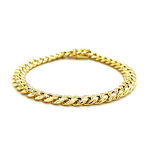 将图片加载到图库查看器,10k Yellow Gold Semi Solid Miami Cuban Bracelet (7.20 mm)