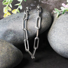 Load image into Gallery viewer, 14K White Gold Wide Paperclip Chain (6.1mm)