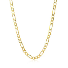 Load image into Gallery viewer, 10K Yellow Gold Solid Figaro Chain (3.70 mm)