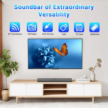 Load image into Gallery viewer, Wireless Soundbar for TV – 2-in-1 Detachable Bluetooth Speaker