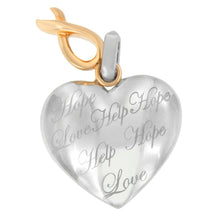 Load image into Gallery viewer, 10K Yellow Gold Over Silver Heart Pendant Necklace