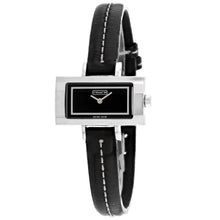 将图片加载到图库查看器,Coach Women's Black Leather Silver Quartz