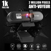 将图片加载到图库查看器,2K 4K Pc Webcam With Gift Tripod Autofocus Usb Web Camera Laptop Mini Camera 1080P with Microphone For Full Widescreen Laptop USB Webcams Privacy Shutter Tripod Desktop Notebook Webcam Video Calling Recording Webcam