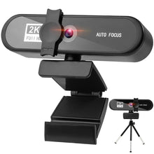 将图片加载到图库查看器,2K 4K Pc Webcam With Gift Tripod Autofocus Usb Web Camera Laptop Mini Camera 1080P with Microphone For Full Widescreen Laptop USB Webcams Privacy Shutter Tripod Desktop Notebook Webcam Video Calling Recording Webcam