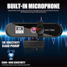 将图片加载到图库查看器,2K 4K Pc Webcam With Gift Tripod Autofocus Usb Web Camera Laptop Mini Camera 1080P with Microphone For Full Widescreen Laptop USB Webcams Privacy Shutter Tripod Desktop Notebook Webcam Video Calling Recording Webcam