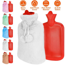 将图片加载到图库查看器,2L Hot Water Bottle with Plush Cover