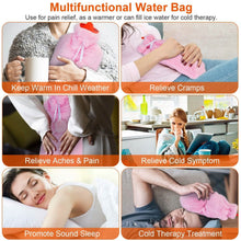 将图片加载到图库查看器,2L Hot Water Bottle with Plush Cover