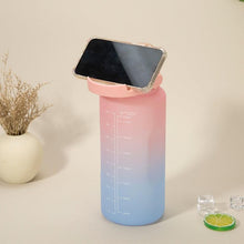 Load image into Gallery viewer, 2L Large Capacity Water Bottle With Straw With Time Marker Frosted Cup Girls Large Portable Travel Bottles Sports Fitness Cup Water Bottle With Time Marker 2L Drinking Bottles With Straw BPA Free 2L Leakproof Sports Water Bottles For Fitness Gym