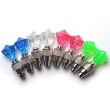 将图片加载到图库查看器,2PCS Bicycle Valve Lights Wheel Spokes Tire LED Light Tire Valve Caps Cycling Lantern Lamp Bike Accessory LED Bike Wheel Light Tire Valve Cap Neon Lamp Shockproof For Front And Rear Wheel Flashing Lamp Glow In The Dark Cool Accessories