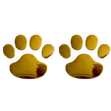 Load image into Gallery viewer, 2PCS Car Sticker Cool Design Paw 3D Animal Dog Cat Bear Foot Prints Footprint Decal Car Stickers Silver Gold Chrome Dog Paw Footprint Sticker Decal Auto Car Emblem Decal Decoration Dog Paw Decals Dog Footprint Car Decals Self-Adhesive Car Auto Accessories