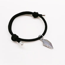 将图片加载到图库查看器,2Pcs Heart Matching Friendship Couple Minimalist Bracelet Rope Braided Magnetic Distance Bracelet Magnetic Matching Heart Bracelet For Him Her Couple Gift For Girlfriend Boyfriend Lover Wife Husband
