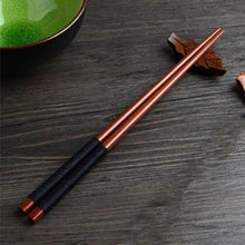 Load image into Gallery viewer, 2PCS Incredible Handmade Japanese Natural Chestnut Wood Sushi Chopsticks Set Value Gift Sushi Chinese food