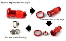 Load image into Gallery viewer, 2PCS Lightweight Bike Handlebar Light LED Bicycle Light Turn Signal Cycling Handle Bar End Plug Safty Warning Indicator Lamps Handlebar Grips Safety 2 Modes Handle Bar End Mini Plug LED Lamp