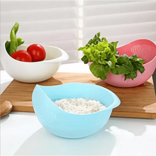 Load image into Gallery viewer, 2PCS Nordic Food Grade Plastic Rice Beans Peas Washing Filter Strainer Basket Sieve Drainer Cleaning Gadget Food Grade Plastic Rice Beans Peas Washing Filter Strainer Basket Sieve Drainer Cleaning Gadget Kitchen Accessories