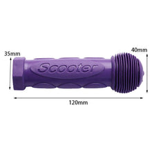 Load image into Gallery viewer, 2Pcs Purple Child Children Kid Kids Bike Bicycle Tricycle Scooter Rubber Grip Handle Handlebar Grips Anti-skid Bicycle Grips For Kids Girls Boys Non-Slip Rubber Mushroom Grips