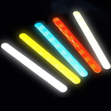 Load image into Gallery viewer, 2Pcs Reflectance Car Stickers Reflector Rearview Mirror Reflective Tape Car Accessories Exterior Reflex Tape Reflective Strip Reflective Car Stickers Set Rearview Mirror Reflective Warning Stickers Car Side Reflective Stickers