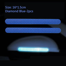 Load image into Gallery viewer, 2Pcs Reflectance Car Stickers Reflector Rearview Mirror Reflective Tape Car Accessories Exterior Reflex Tape Reflective Strip Reflective Car Stickers Set Rearview Mirror Reflective Warning Stickers Car Side Reflective Stickers